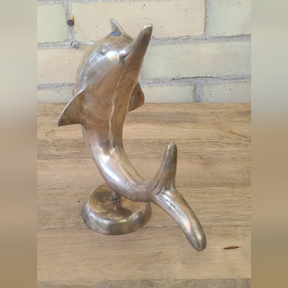 Vintage Brass Dolphin - Picture 6 of 6